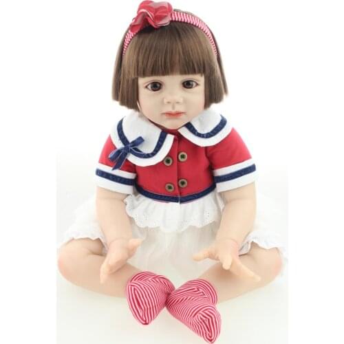 60CM Reborn Toddler Baby Dolls Silicone Vinyl Fridolin Dolls Realistic Lovely Baby Gift Princess Lifelike Birthday Gifts