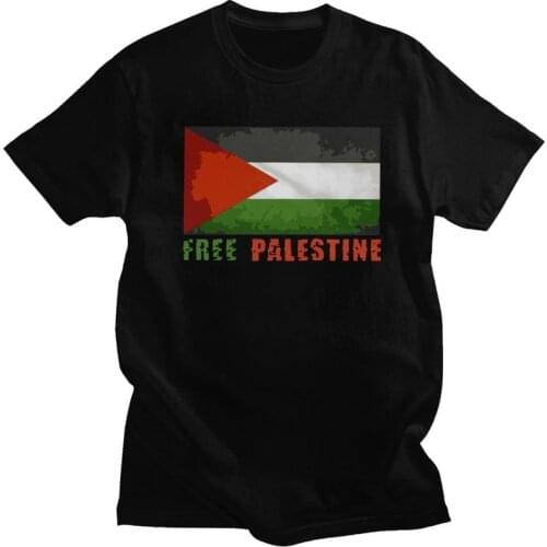 Fashion Free Palestine Flag T Shirt Men Short-Sleeve Save Palestinian T-shirts Summer Tee Tops Pure Cotton Tshirt Merchandise