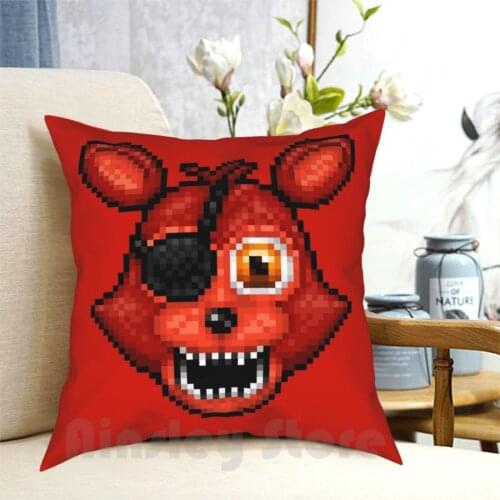 Adventure Foxy-Fnaf World-Pixel Art Pillow Case Printed Home Soft Throw Pillow Five Nights At Fnaf 1 2 3 4 Pixel Art