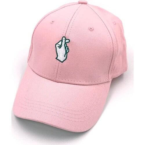 New Arrival Love Gesture Finger Embroider Golf Baseball Cap men women snapback hat Flipper Little Heart Love Sun Truck Hat