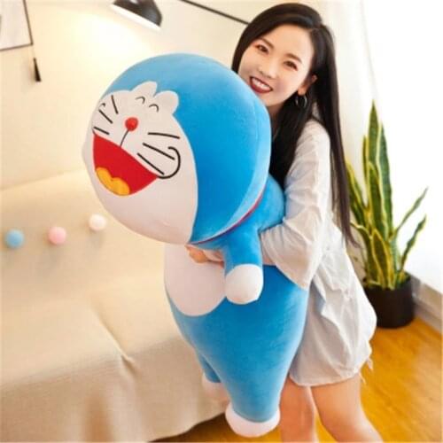 40-80cm Cute Stand By Me Doraemon Plush Toys Sofa Cushion Stuffed Cartoon Anime Doll Soft Cats Animal Pillow for Kids Girls Gift