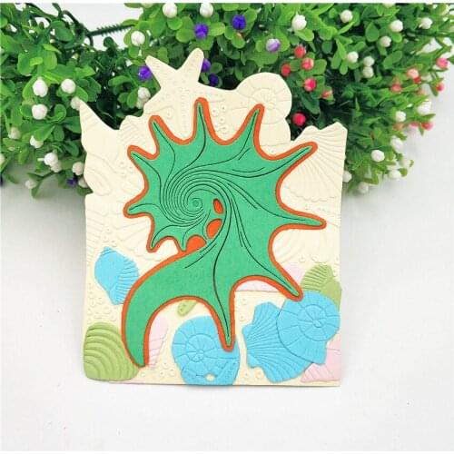 Cutting dies Psychedelic conch metal crafts paper die-cutting /DIY embossing Easter and New Year Scrapbooking