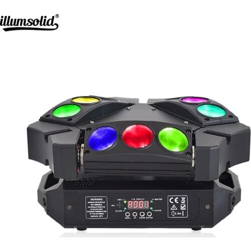 NEW 9x12w RGBW 4in1 Spider LED Beam Moving Head Light Colorful Good For Party Fast Shipping
