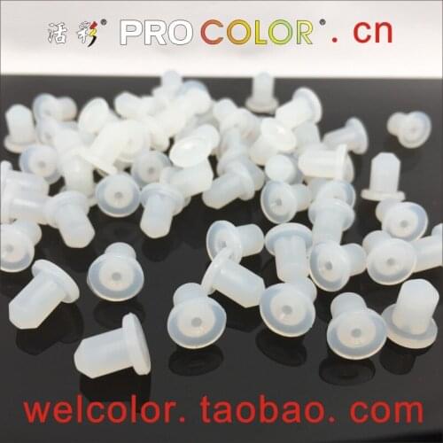 Custom Nonstandard T Shape Raised mushroom Head Silicone sealing Gasket Rubber Bolt Caps 7.5mm 8mm 7.5 8 8.0 19/64" 5/16 " mm