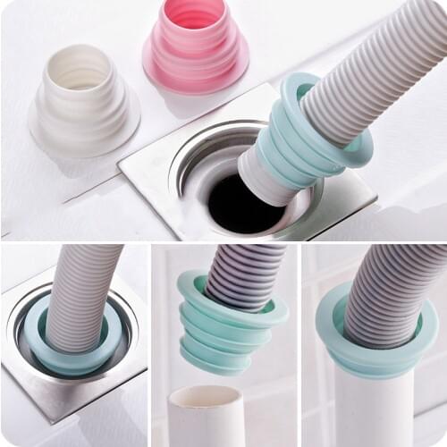 Sewer Pipe Pest Control Anti-odor Deodorant Silicone Seal Ring Shower Drain Cover Washing Machine Pool Floor Drain Sealing Plug