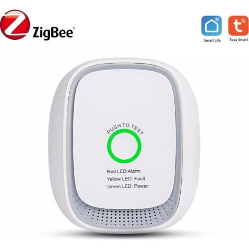 Zigbee Smart Combustible Gas Sensor Natural GAS Leakage Lpg Leak Alarm Detector Built In Siren Sound For Tuya Smart Life APP