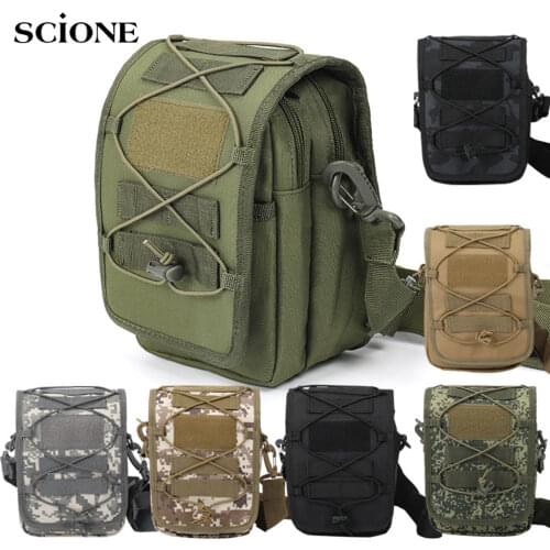 Tactical Pouch Molle Hunting Bags Crossbody Bag Military Waist Pack Outdoor Pouches Case Pocket Camo Climbing Bag X196A