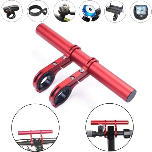 Tube Bicycle Handlebar 20CM Extender Mount Mountain MTB Bike Cycling Carbon Headlight Bracket Lamp Flashlight Holder Accessorie