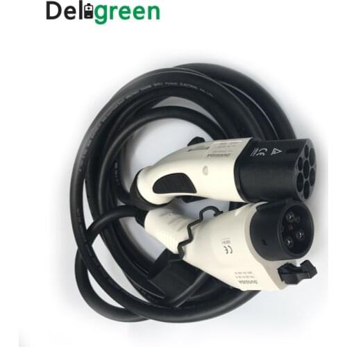 Type 1 to Type 2 IEC62196 32A ev charging plug with 1M TUV/UL cables 32A
