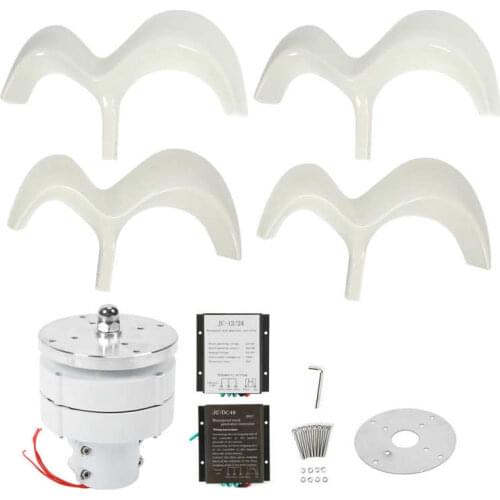 Wind Turbine Gourd Type 4-Blade Hoop Mounting Vertical Generator Assembly DT-HL-600W Electrical Equipment