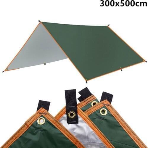 Awning Waterproof Tarp Tent Sun Shelter Tent Tarp for Beach Waterproof Shade Outdoor Camping Hammock Rain Fly Pool Tarpaulin Gar