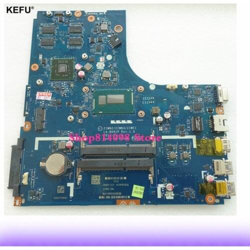 High Quality For Lenovo B50-70 Laptop Motherboard ZIWB2/ZIWB3/ZIWE1 LA-B091P SR1E8 3558U DDR3L 100% Tested