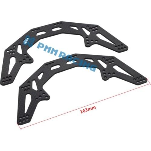 1/10 RC Crawler Carbon Fiber Black Side Plate for Axial SCX-10