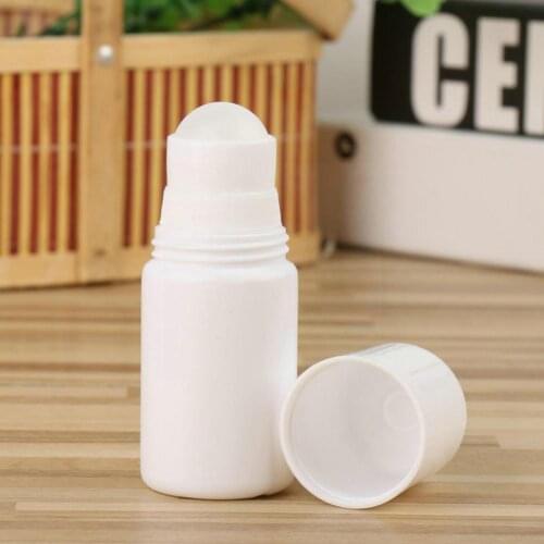1pcs Plastic Roller Bottles 50ml Empty Refillable Rollerball For Diy Deodorant Bottle Cosmetics Perfume Oils Essential U3V2