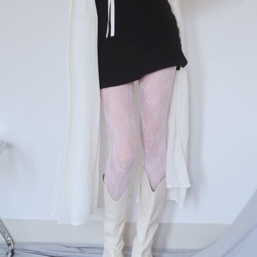 2021 Classic White Pantyhose Fishnet Transparent Hosiery Lolita Style Women Lingerie Party Club Wear New Designer Sexy Tights