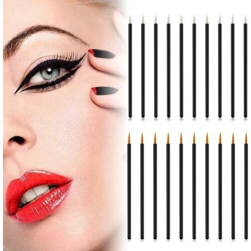 50Pcs Disposable Eyeliner Brushes Eye Liner Applicator Cosmetic Eye Wands Makeup Tools Eye Liner Professional Brush