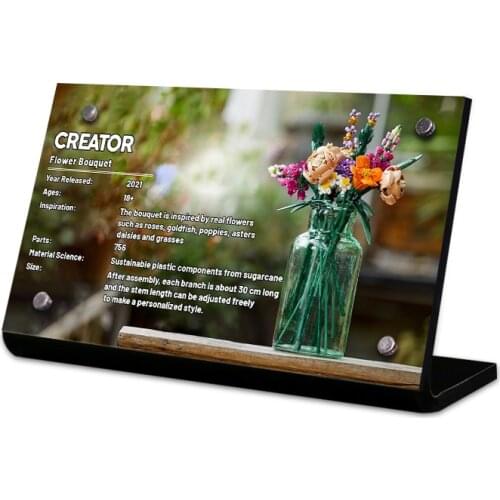 The Acrylic display stand brand 10280 Creator Expert Flower Bouquet Bricks Building Blocks Toys kid Gift