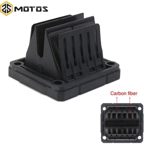ZS MOTOS Carbon Fiber Intake Reed Valve For YAMAHA RX135 RXZ135 Y125Z Motorcycle Intake Reed Valve For VForce4 V4144-1