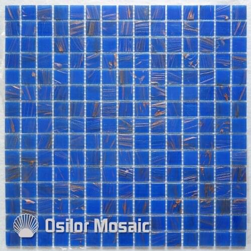 Free shipping blue glass mosaic tile for bathroom and kitchen and outdoor wall tile floor tile swimming pool tile