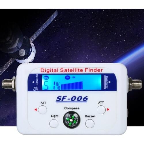 Digital Satellite Finder Satellite Signal Meter Digital Satellite Signal Finder Meter Digital Satfinder with Compass LCD Display