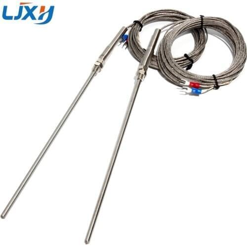 LJXH K Type Thermocouple Probe 5x200mm, M8x1.25 Thread, 1m/1m/2m/4m/5m