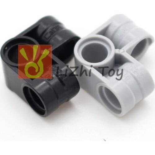 Technology Parts 44809 Pin Connector Perpendicular 2x2 Bent Bricks Building Blocks Parts DIY Accessories Compatible with Toy