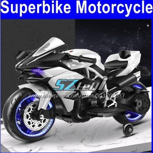 Children Electric Motorcycle Electrical Car Dual drive Baby 12V Large Battery Autocycle Kids Toys MotorBike Boys Girls Tricycle