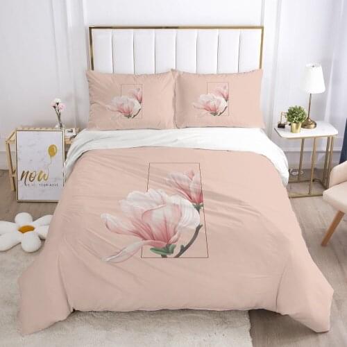 3D Bedding Sets Quilt Covers Pillow Shams Duvet Cover Sets Bedclothes Bed Linens King Queen Full Simple Flower Home Textile
