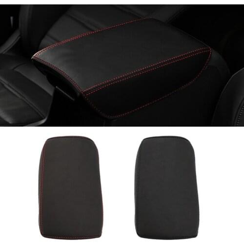 For Honda CRV 2017 2018 2019 Microfiber Leather Car Center Console Armrest Box Trim Cover