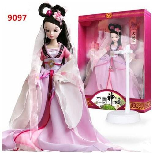 29cm Tall Kurhn Doll For Girls Toys Chinese Myth Ethnic Doll Seven Fairy Toys For Girls' Children Toys Birthday Present #9097