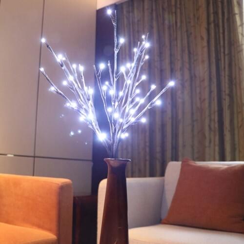 Led Tree Willow Branch Lights String Fairy Floral Twig Lights 50CM 60Leds For Home Party Holiday Decoration Light