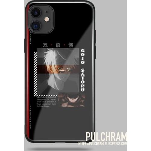 Jujutsu Kaisen Gojo Satoru Glass Soft Silicone Phone Case Cover Shell for IPhone SE 6s 7 8 Plus X XR XS 11 12 Mini Pro Max