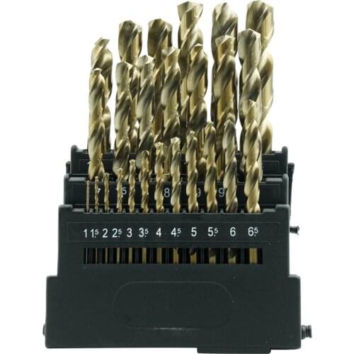 M42 HSS-Co Twist Drill Bit Set 8% High Cobalt Drill Bit hardness 68-70 HRC for Stainless Steel Wood Metal Drilling
