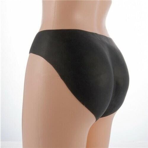 New Full Silicone Padded Buttock Enhancer Body Shaper Sexy Panty Black Women Underwear Padded Panties Hip Enhancer Body Shaper