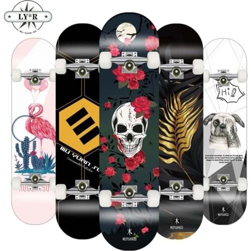 2020 New LY*R 80*20CM Skateboard Double Upright Four Wheel Skateboard Skateboard Deck Penny Board Long Board Long Board Deck