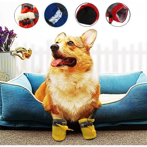 Pet Dog Shoes Thicken Waterproof Chihuahua Anti-slip Boots Female Women Shoess Soft-soled Dog Shoes Pet Paw Care Shoes For Dogs