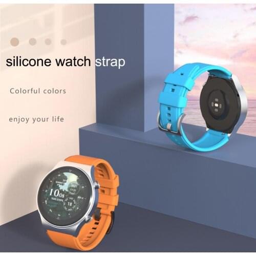 Watch Belt Soft Easy to Assemble Silicone Waterproof 22mm Watchband Strap for Huawei Watch GT2 PRO