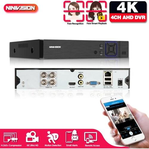 8MP 4CH 8CH XMeye Audio Face Detection 4K Hi3531D H.265 8CH 4 Channel Hybrid Coaxial 6 in 1 XVI TVI CVI NVR AHD DVR System