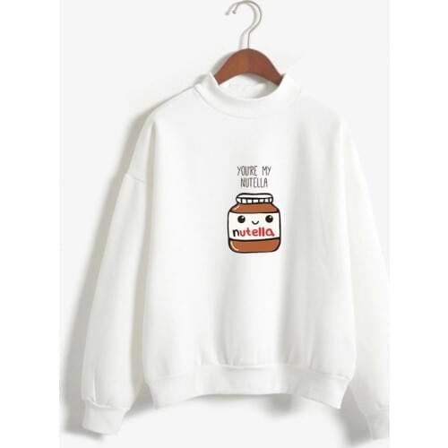 You are my nutella hoody Printed Kawaii Sweatshirt Kpop Befree moletom feminino ropa Harajuku Hoodies Korean Fashion