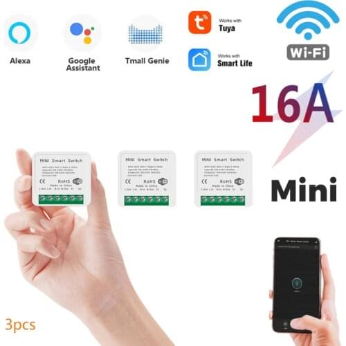 2 Way DiY WiFi Smart Light Switch Relay Module Smart Home Smart Life/Tuya APP Remote Control Work With Alexa Echo Google Home