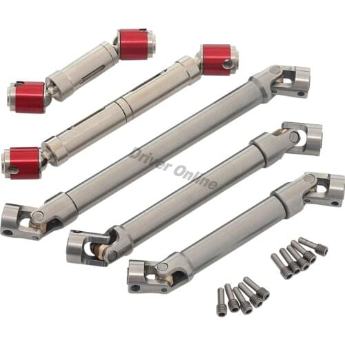 Internal Spline Hardened Stainless Steel Drive Shaft CVD Universal Joint for 1/10 RC Crawler Car Axial SCX10 Wraith Traxxas TRX4