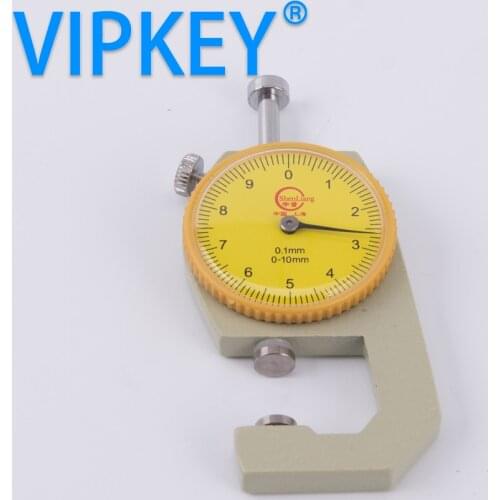 High Quality Brand New 0-10mm 0.1mm Precision Round Dial Thickness Gauge Gage Measurement Tool