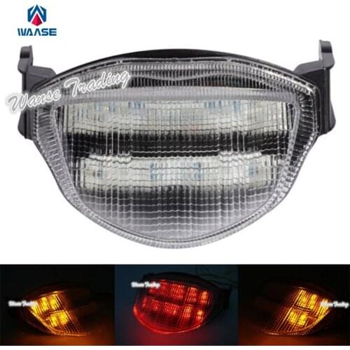 Waase Rear Taillight Tail Brake Turn Signals Integrated Led Light Clear For 2005 2006 SUZUKI GSXR1000 GSXR GSX-R 1000 K5 K6