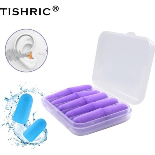 5pairs Box-packed Soft Earplugs PU Sponge Ear Protection Noise Reduction Sound Insulation