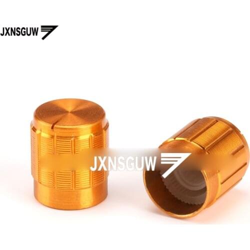 10PCS Gold 15*16.5 potentiometer knob rotary switch volume adjustment knob hat