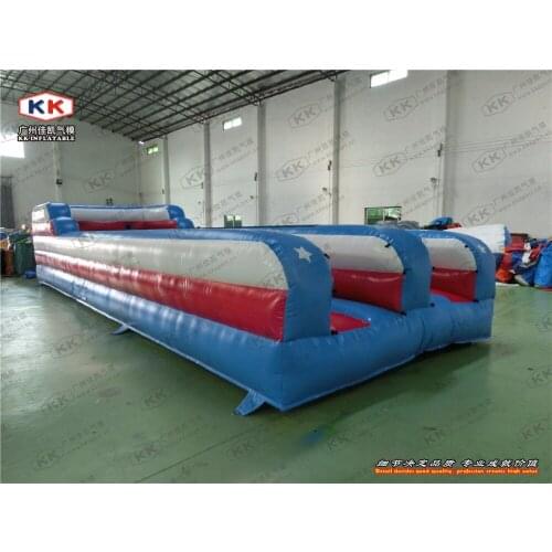 2 Lanes 10m Challenge Sports Training Action Inflatable Bungee Run for Sale