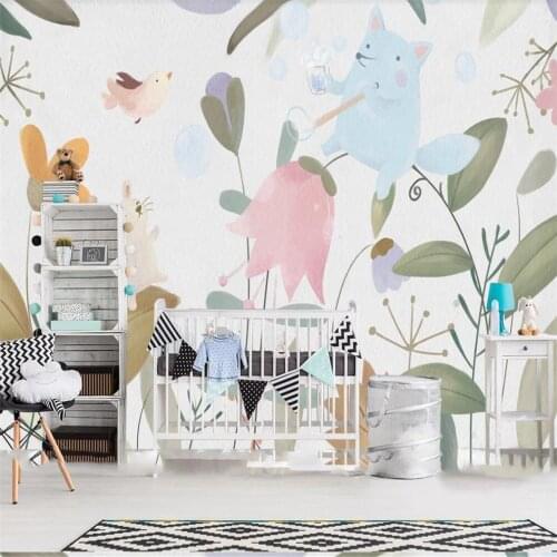 Milofi custom 3D wallpaper mural children cartoon kindergarten children hand painted background wall decoration painting wallpap