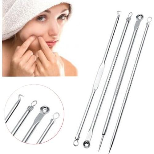 4/5/7pcs/set Blackhead Comedone Acne Pimple Blackhead Remover Tool Needles Facial Pore Cleaner Spoon for Face Skin Care Tool