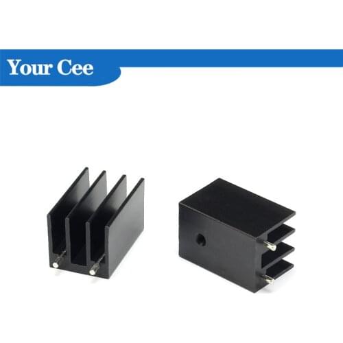 5 pcs 16*16*25mm TO-220 Heatsink Cooling Fin Radiator Aluminum Cooler Heat Sink 16X16X25mm