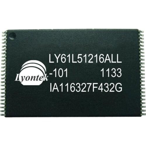 5pcs New Original LY61L51216ALL-10I 8M High Speed SRAM 512K x 16 TSOPI(48) 10ns 2.7 to 3.6V -40 ~ 85°C